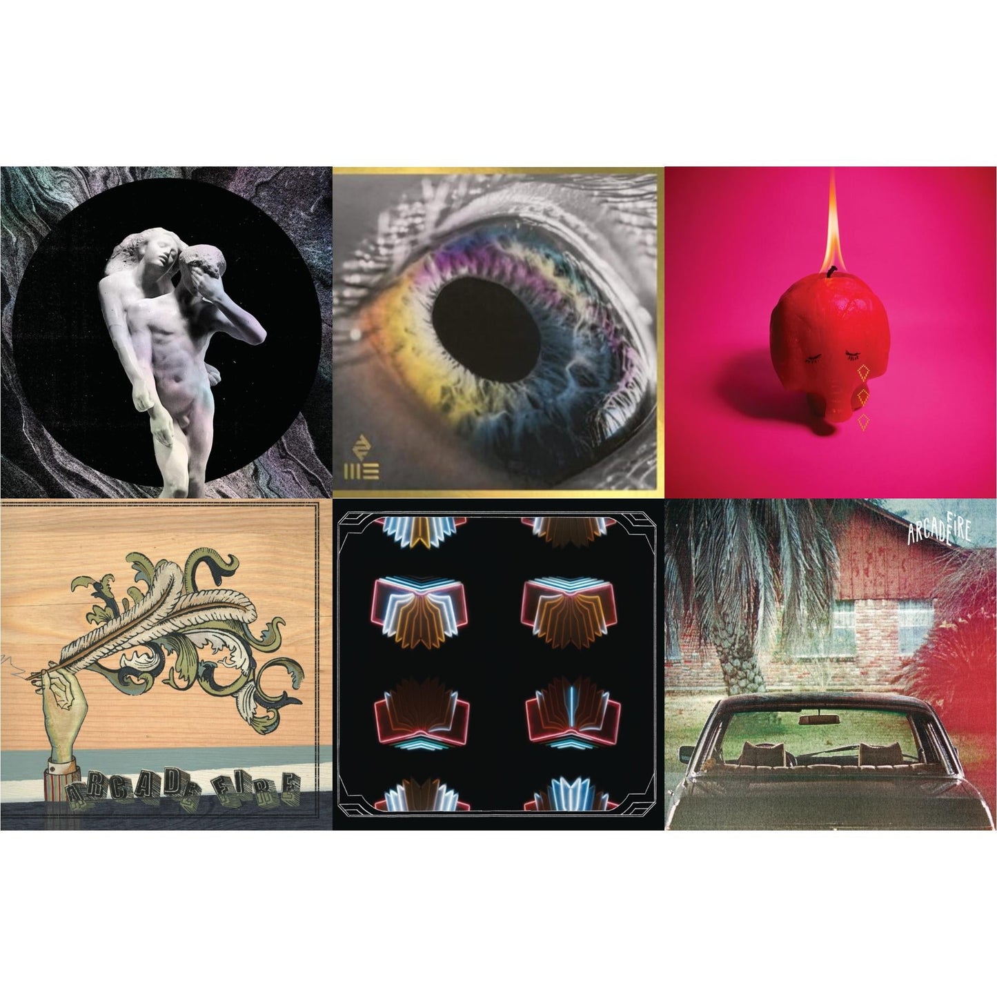 Reflektor (2LP/180G) & We (180G/White LP Vinyl) (I) & Pink Elephant    & Funeral (150G/Gatefold) & Neon Bible (2LP/150G/Gatefold) & Suburbs (2LP/150G/Gatefold)