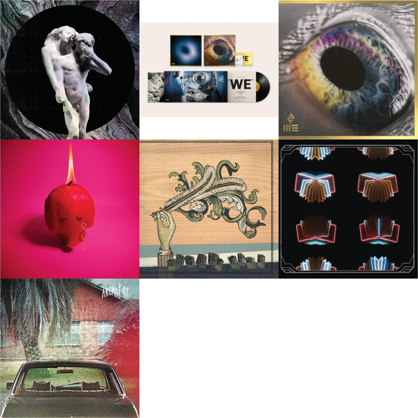 Reflektor (2LP/180G) & We (180G) & We (180G/White LP Vinyl) (I) & Pink Elephant    & Funeral (150G/Gatefold) & Neon Bible (2LP/150G/Gatefold) & Suburbs (2LP/150G/Gatefold)