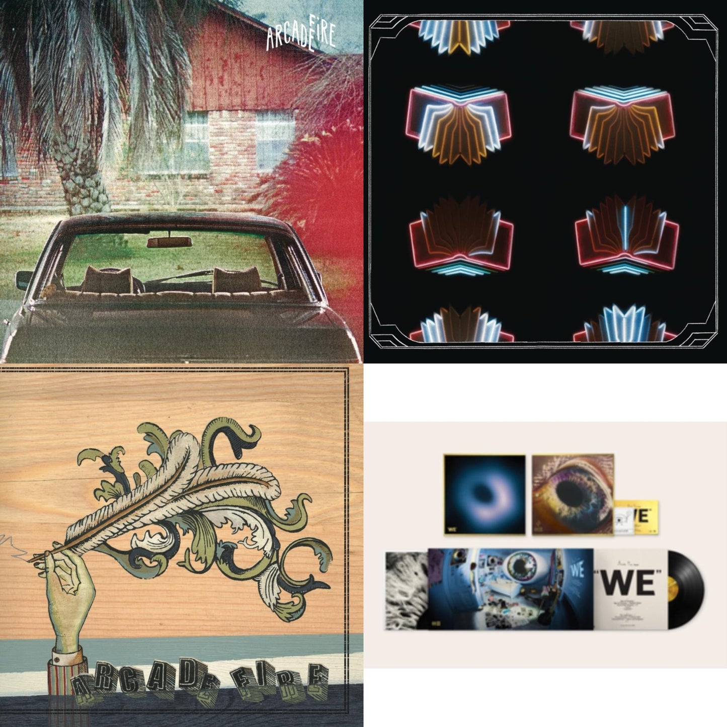 We (180G) & Funeral (150G/Gatefold) & Neon Bible (2LP/150G/Gatefold) & Suburbs (2LP/150G/Gatefold)