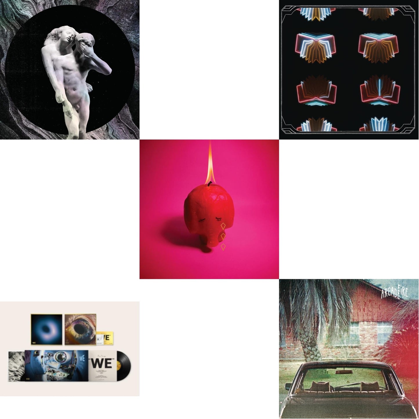 Reflektor (2LP/180G) & We (180G) & Pink Elephant    & Neon Bible (2LP/150G/Gatefold) & Suburbs (2LP/150G/Gatefold)