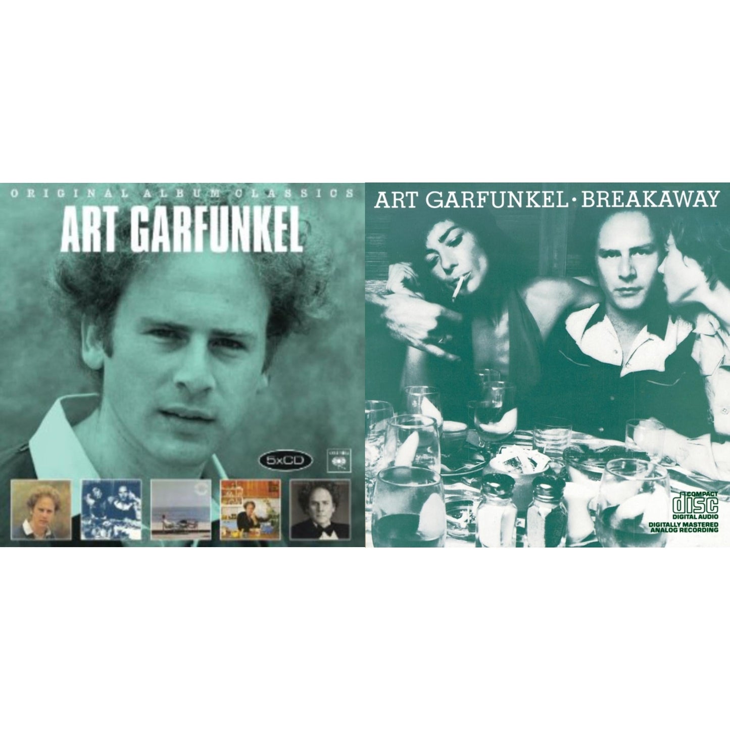 This is a 2 CD SKU bundle.
1.This CD is brand new.Format: CDMusic Style: Soft RockThis item's title is: BreakawayArtist: Art GarfunkelLabel: SONY SPECIAL MARKETINGBarcode: 886972381923Release Date: 2/5/2008
2.This CD is brand new.