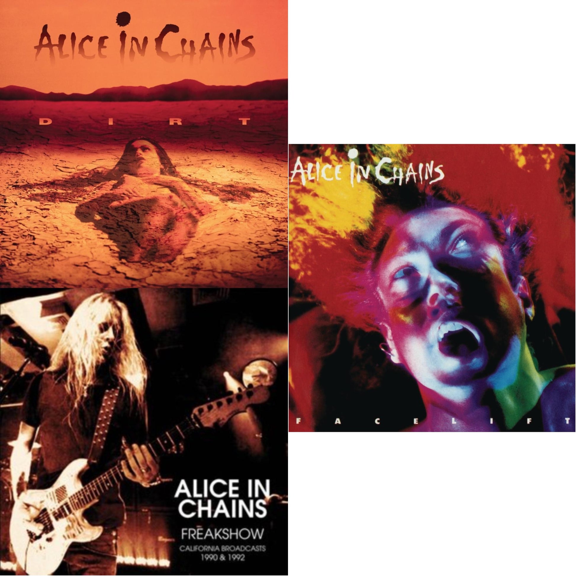 This is a 3 LP Vinyl SKU bundle.
1.This LP Vinyl is brand new.Format: LP VinylMusic Style: Alternative MetalThis item's title is: Dirt (2LP)Artist: Alice In ChainsLabel: LEGACYBarcode: 194399535417Release Date: 9/23/2022
2.This LP Vinyl is brand new.