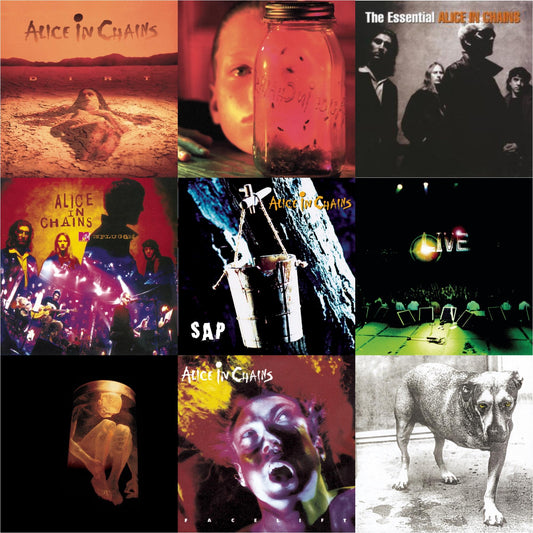 Dirt & Jar Of Flies & Essential Alice In Chains & Unplugged & Sap & Live & Nothing Safe: Best Of The Box & Facelift & Alice In Chains