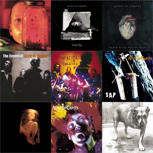 Jar Of Flies & Rainier Fog & Black Gives Way To Blue & Essential Alice In Chains & Unplugged & Sap & Nothing Safe: Best Of The Box & Facelift & Alice In Chains