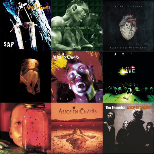 Dirt & Jar Of Flies & Black Gives Way To Blue & Greatest Hits & Essential Alice In Chains & Sap & Live & Nothing Safe: Best Of The Box & Facelift