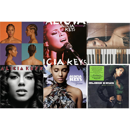 Alicia (White Vinyl/2LP) & Unplugged (20Th Anniversary/2LP) & Diary Of Alicia Keys & As I Am (Red LP Vinyl) & Element Of Freedom (2LP/Lilac Vinyl) & Songs In A Minor (2LP/180G)