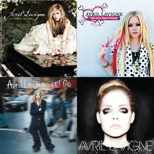 This is a 4 LP Vinyl SKU bundle.
1.This LP Vinyl is brand new.Format: LP VinylThis item's title is: Goodbye Lullaby (2LP)Artist: Avril LavigneBarcode: 196588869419Release Date: 6/21/2024
2.This LP Vinyl is brand new.