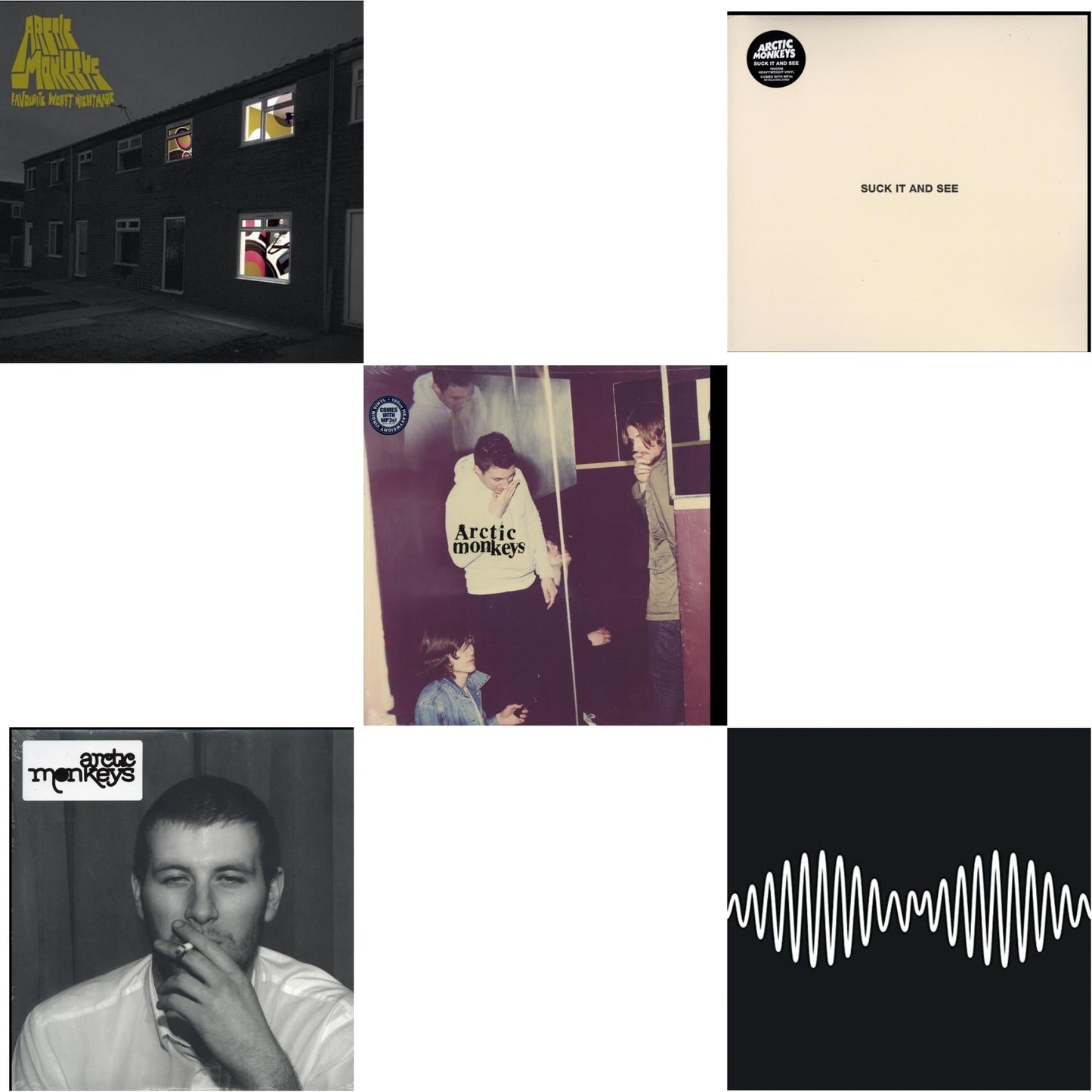 Favourite Worst Nightmare (Gatefold) & Whatever People Say I Am That's What I Am Not & Humbug (Dl Card) & Suck It & See (Dl Card) & Am (Dl Card)
