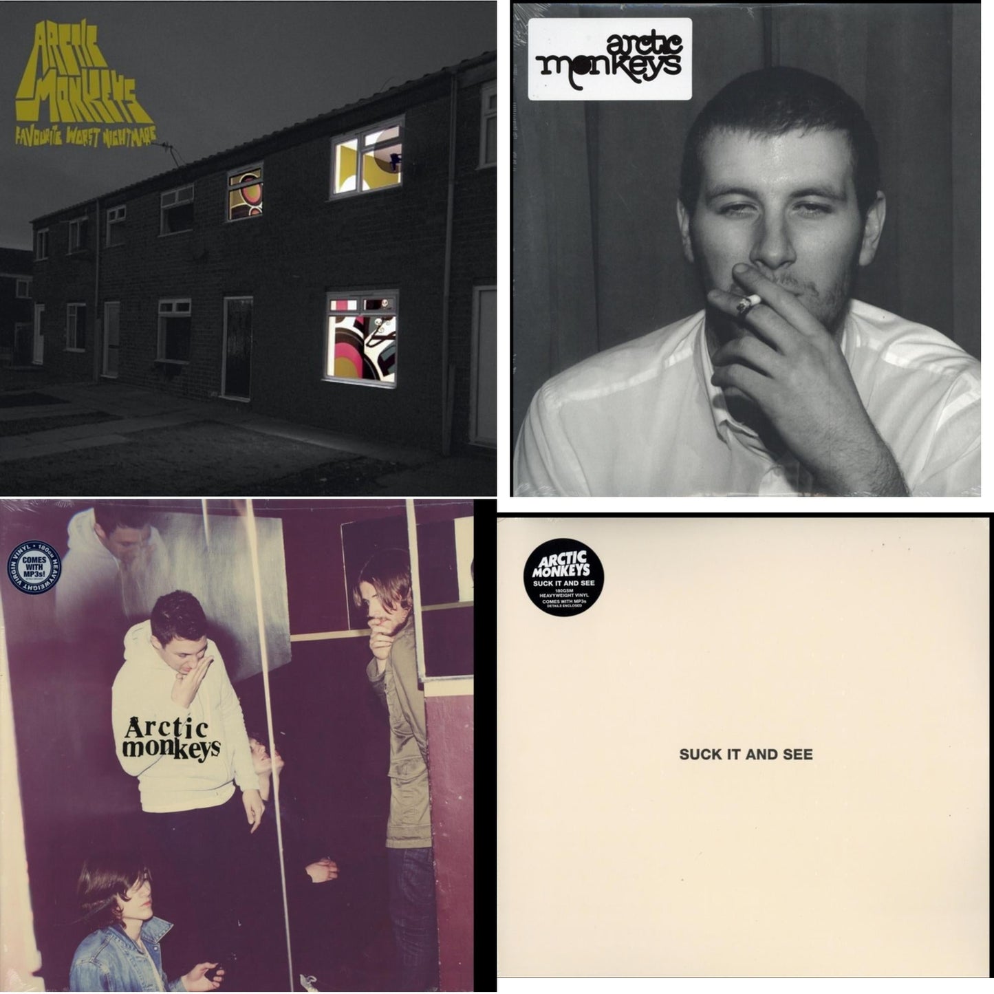 Favourite Worst Nightmare (Gatefold) & Whatever People Say I Am That's What I Am Not & Humbug (Dl Card) & Suck It & See (Dl Card)