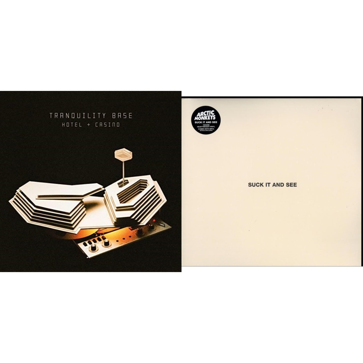 Arctic Monkeys - Suck It & See (Dl Card) & Tranquility Base Hotel & Casino (Dl Card) - LP Vinyl Bundle