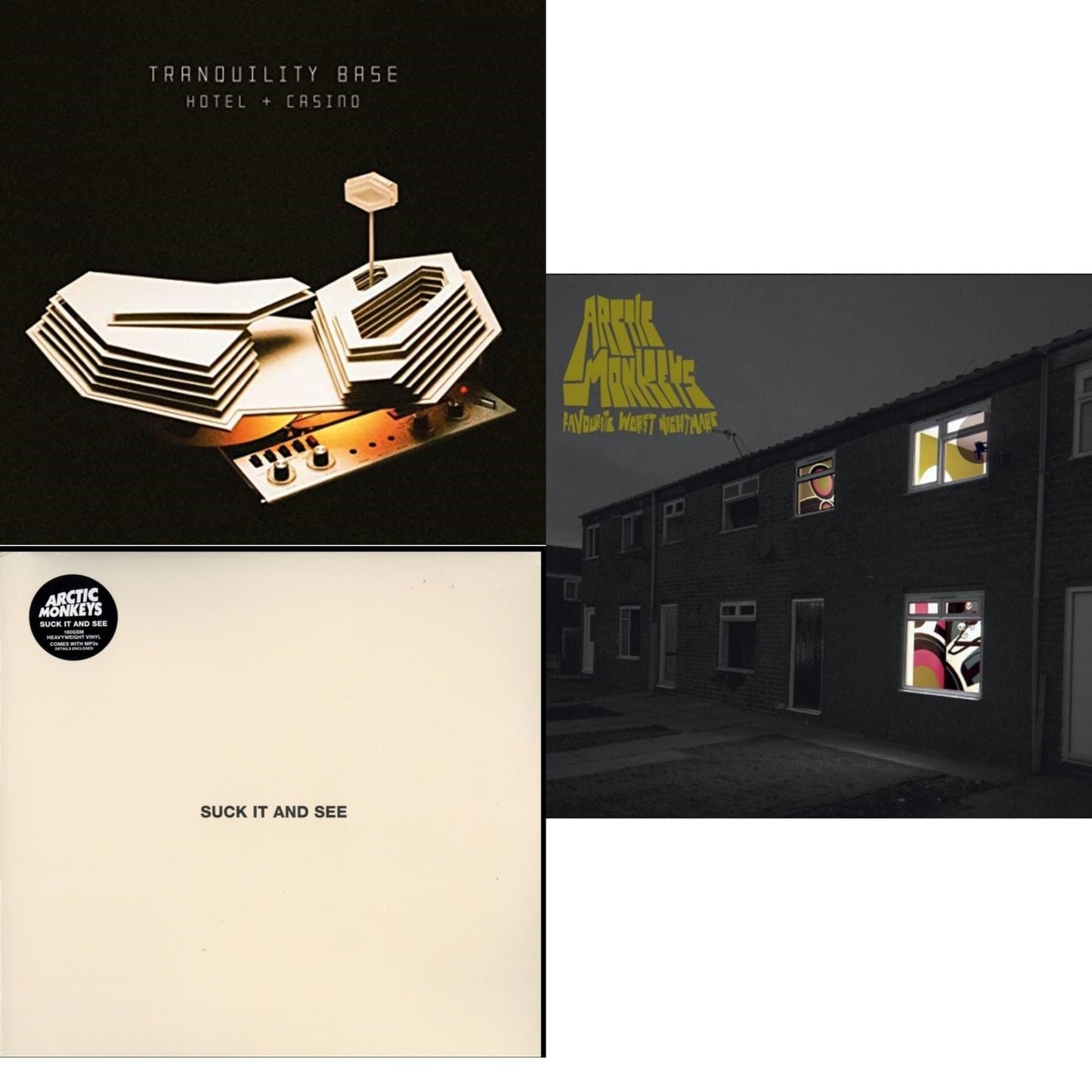 Favourite Worst Nightmare (Gatefold) & Suck It & See (Dl Card) & Tranquility Base Hotel & Casino (Dl Card)