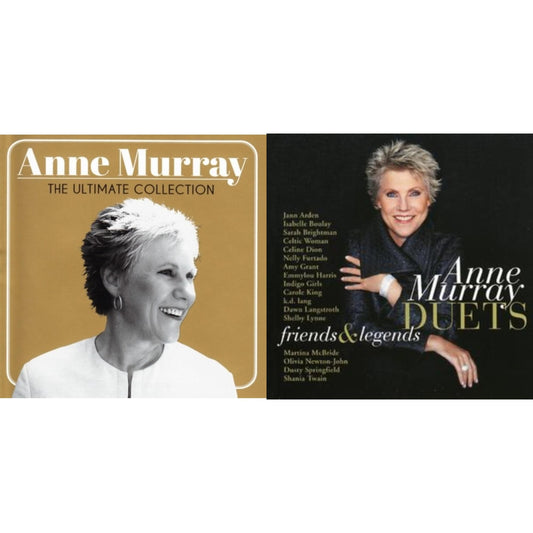 This is a 2 CD SKU bundle.
1.This CD is brand new.Format: CDThis item's title is: Duets Friends & LegendsArtist: Anne MurrayLabel: BLUE NOTEBarcode: 094638627821Release Date: 1/15/2008
2.This CD is brand new.