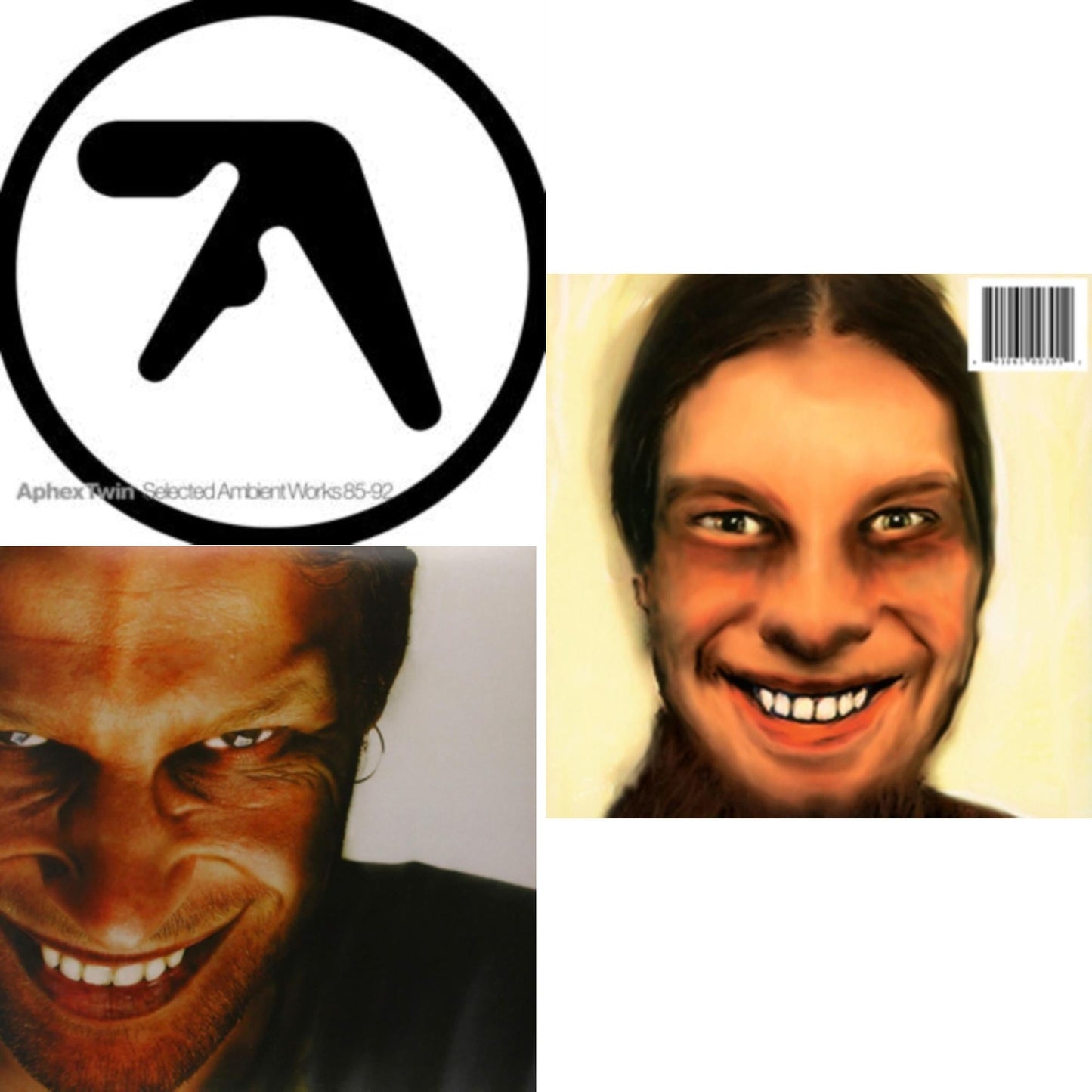 Aphex Twin - Selected Ambient Works 85-92 & I Care Because You Do & Richard D. James Album - LP Vinyl Bundle