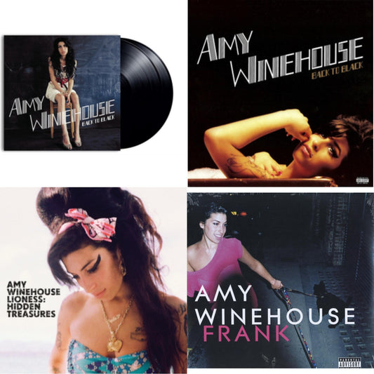This is a 4 LP Vinyl SKU bundle.
1.This LP Vinyl is brand new.Format: LP VinylMusic Style: SoulThis item's title is: Back To Black (Deluxe Edition) (180G/Dl Card/Limited)Artist: Amy WinehouseLabel: UNIVERSALBarcode: 600753691090Release Date: 10/21/2016
2.This LP Vinyl is brand new.