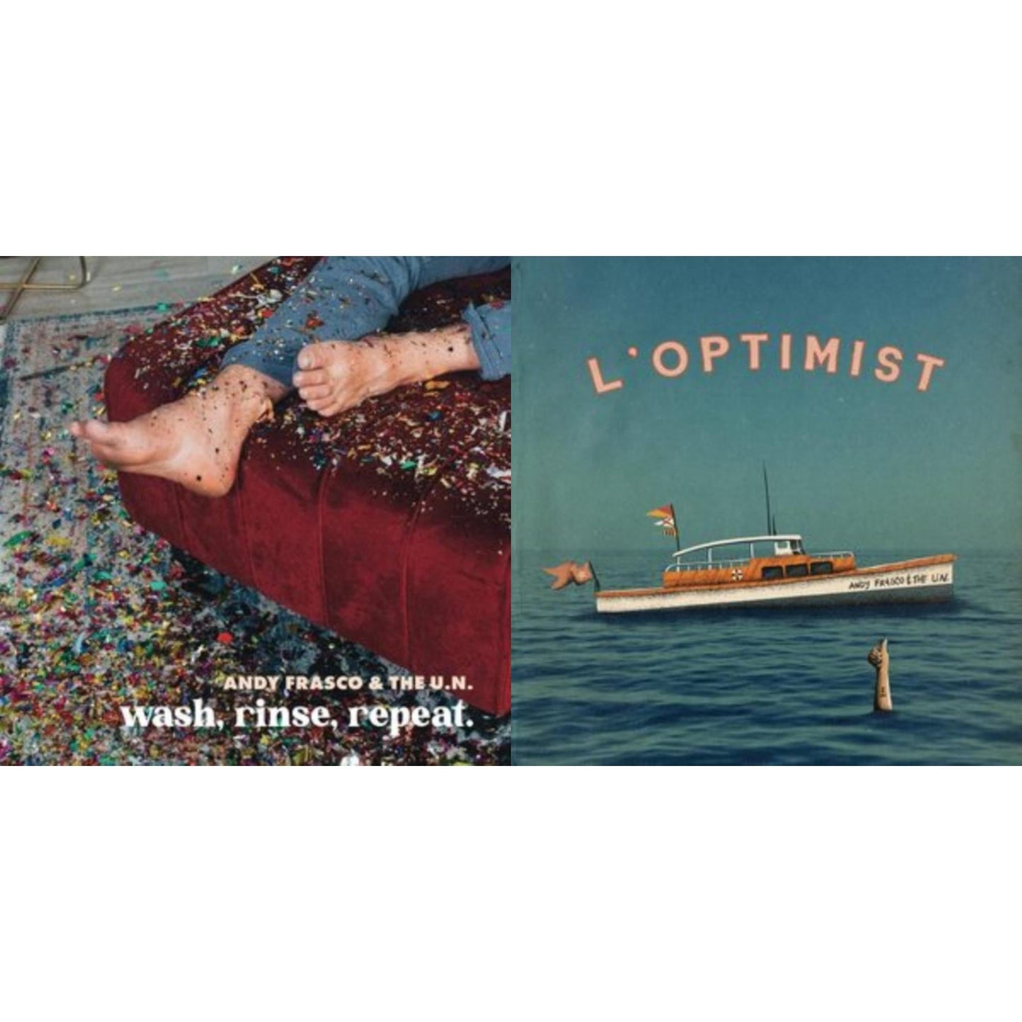 L'optimist (Electric Denim LP Vinyl) & Wash, Rinse, Repeat.