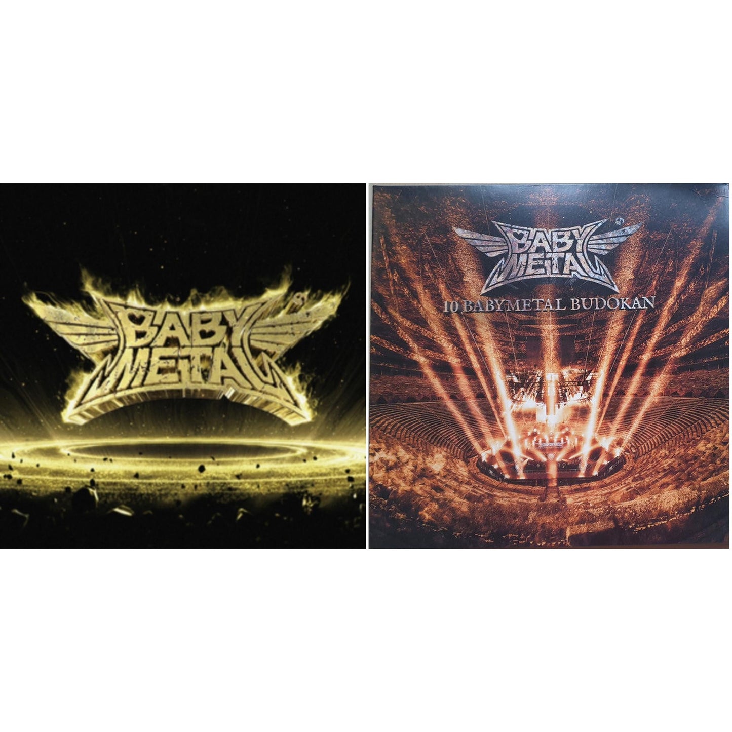 Metal Resistance (Gold & Black Splatter Vinyl/2LP) & 10 Babymetal Budokan (Crystal Clear Vinyl/2LP)
