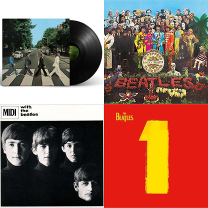 With The Beatles & 1 (2015 Reissue) & Sgt. Pepper's Lonely Hearts Club Band (2017 Stereo Mix/180G/Original Stencils) & Abbey Road Anniversary