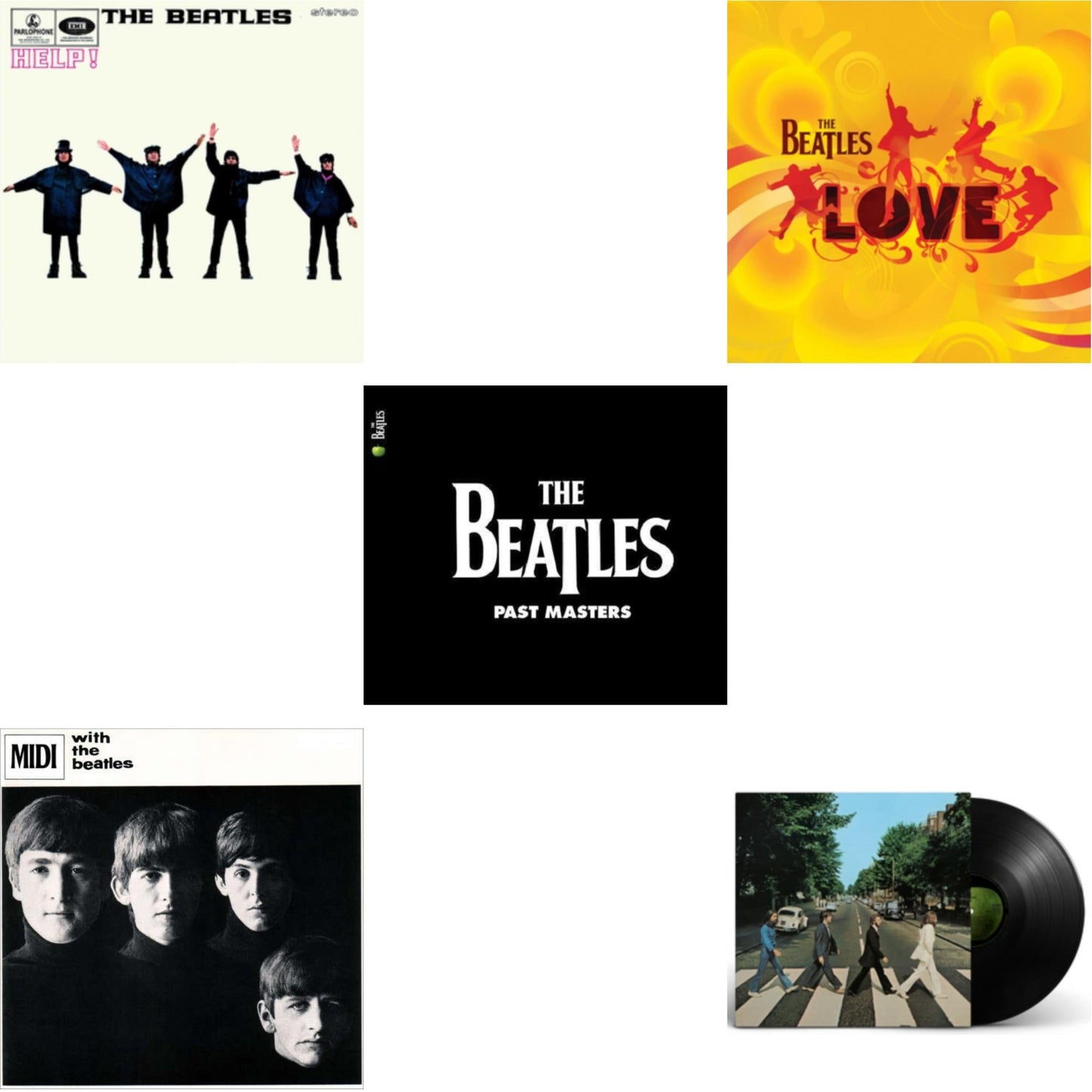 Help & With The Beatles & Past Masters 1 & 2 & Love  & Abbey Road Anniversary
