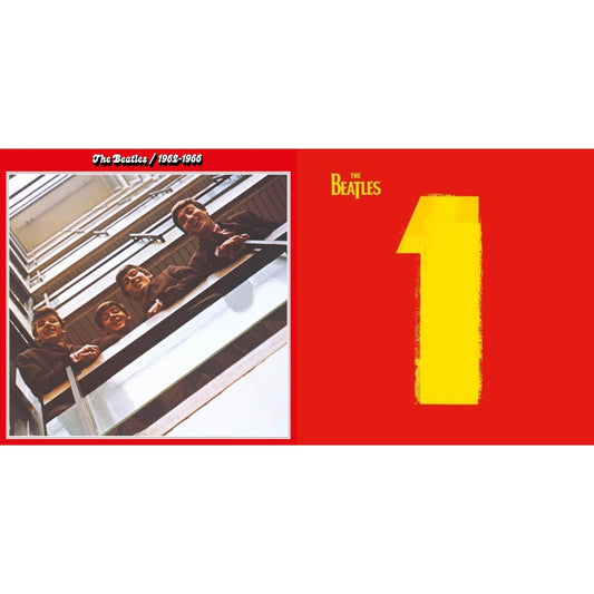 Beatles 1962-1966 (2023) (Red Vinyl/3LP) (Half-Speed) & 1 (2015 Reissue)