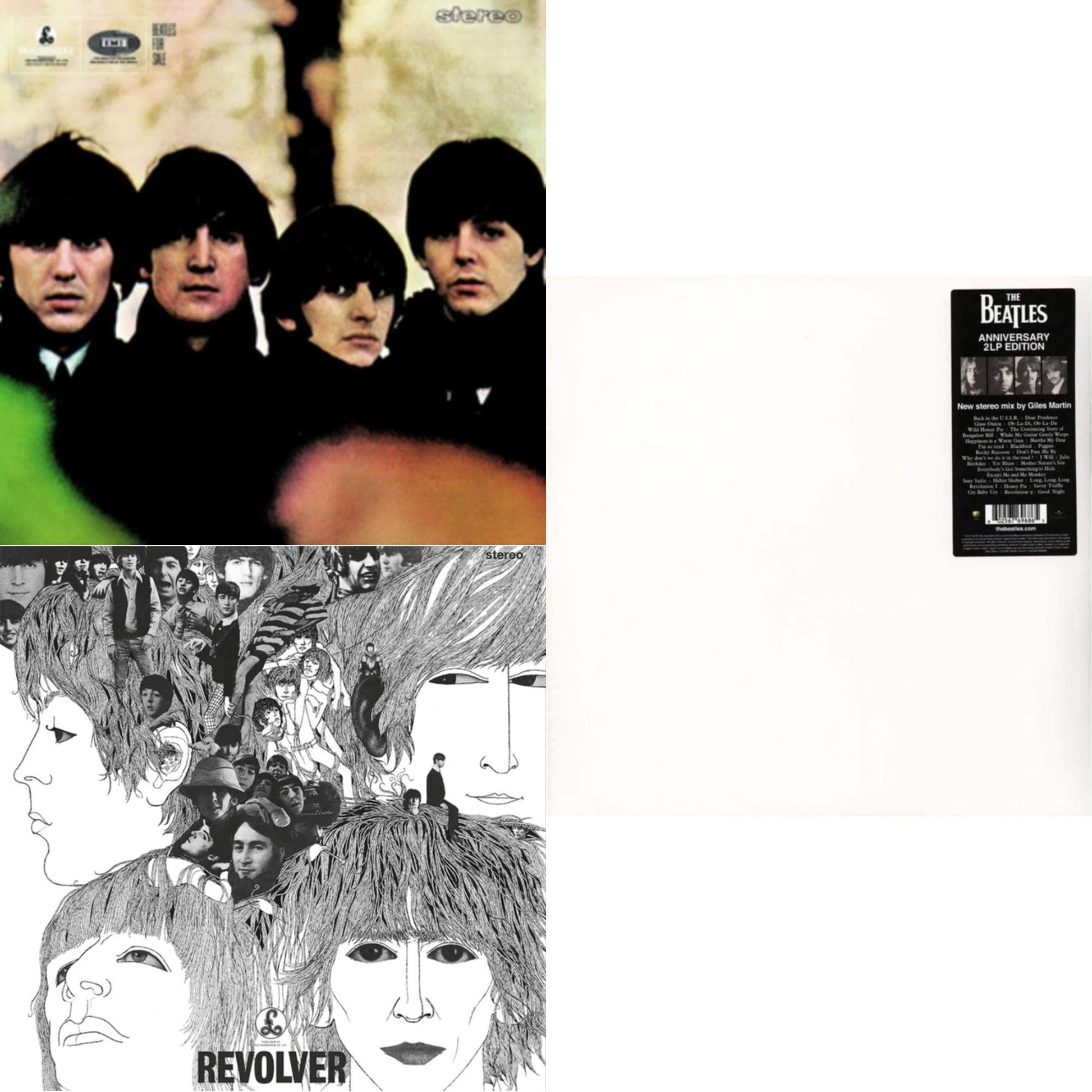 This is a 3 LP Vinyl SKU bundle.
1.This LP Vinyl is brand new.Format: LP VinylMusic Style: Rock & RollThis item's title is: Beatles For SaleArtist: BeatlesLabel: UMEBarcode: 094638241416Release Date: 11/13/2012
2.This LP Vinyl is brand new.