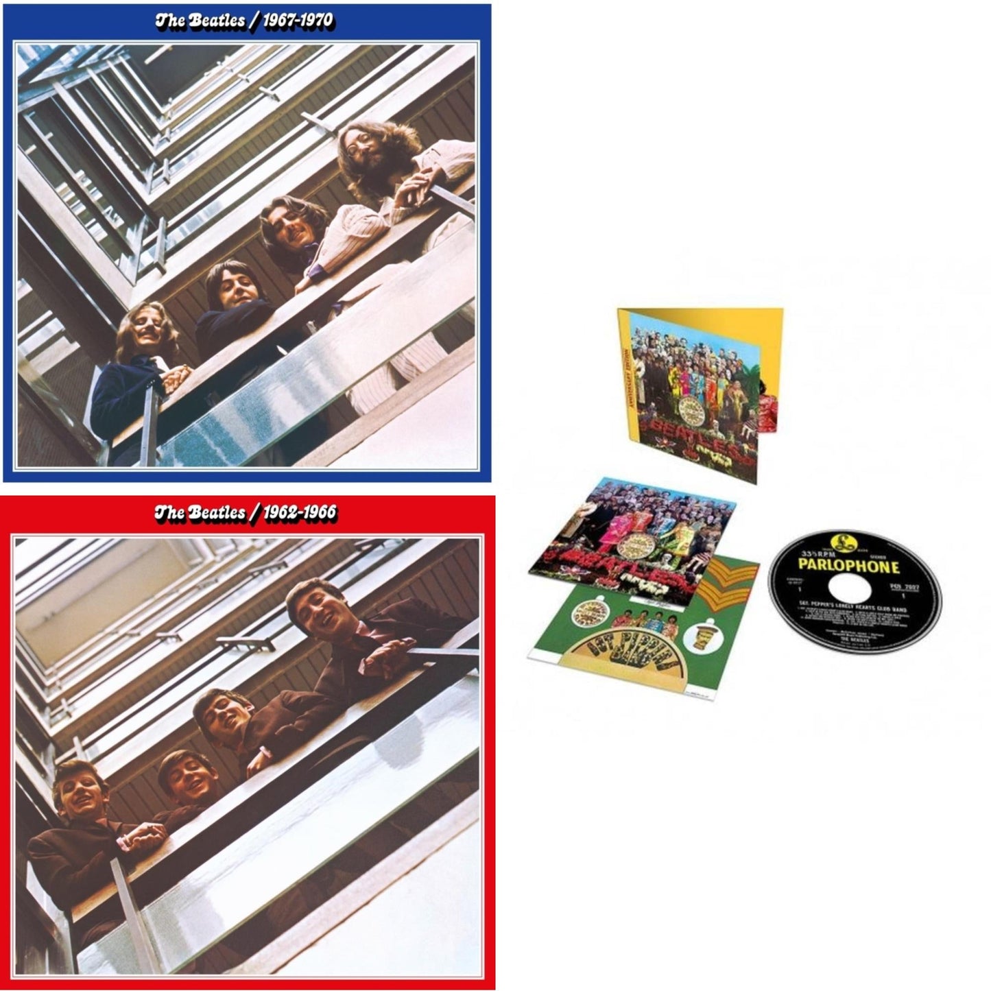 Beatles 1962-1966 (2023 Edition) (2CD) & Beatles 1967-1970 (2023 Edition) (2CD) & Sgt. Pepper's Lonely Hearts Club Band (Anniversary Edition)