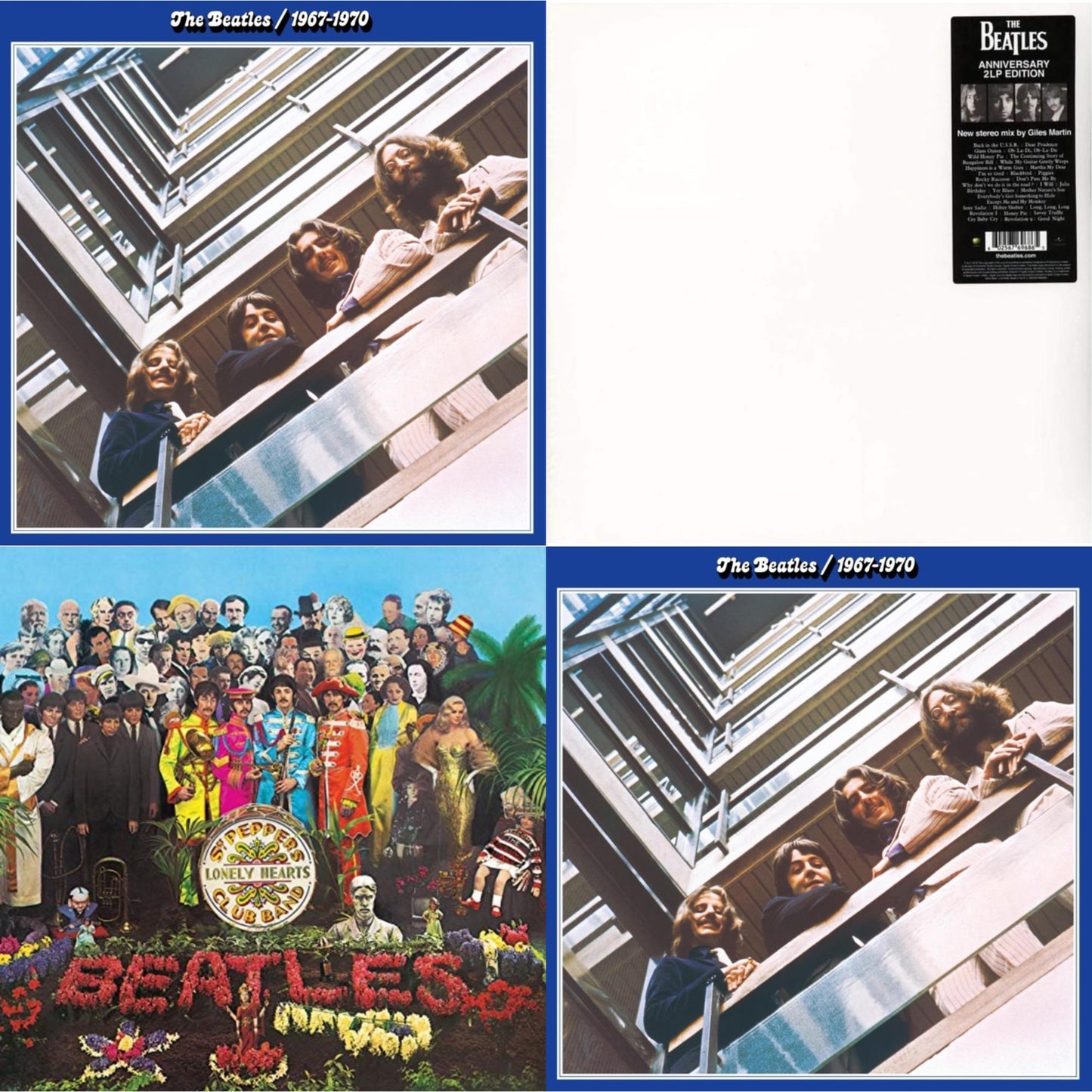 This is a 4 LP Vinyl SKU bundle.
1.This LP Vinyl is brand new.Format: LP VinylThis item's title is: Beatles 1967-1970 (2023 Edition) (Half-Speed) (3LP)Artist: BeatlesBarcode: 602455920805Release Date: 11/10/2023
2.This LP Vinyl is brand new.