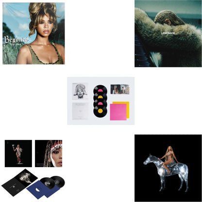 This is a 5 LP Vinyl SKU bundle.
1.This LP Vinyl is brand new.Format: LP VinylMusic Style: Contemporary R&BThis item's title is: B'day (2LP/180G)Artist: BeyonceLabel: LEGACYBarcode: 827969092019Release Date: 9/12/2006
2.This LP Vinyl is brand new.
