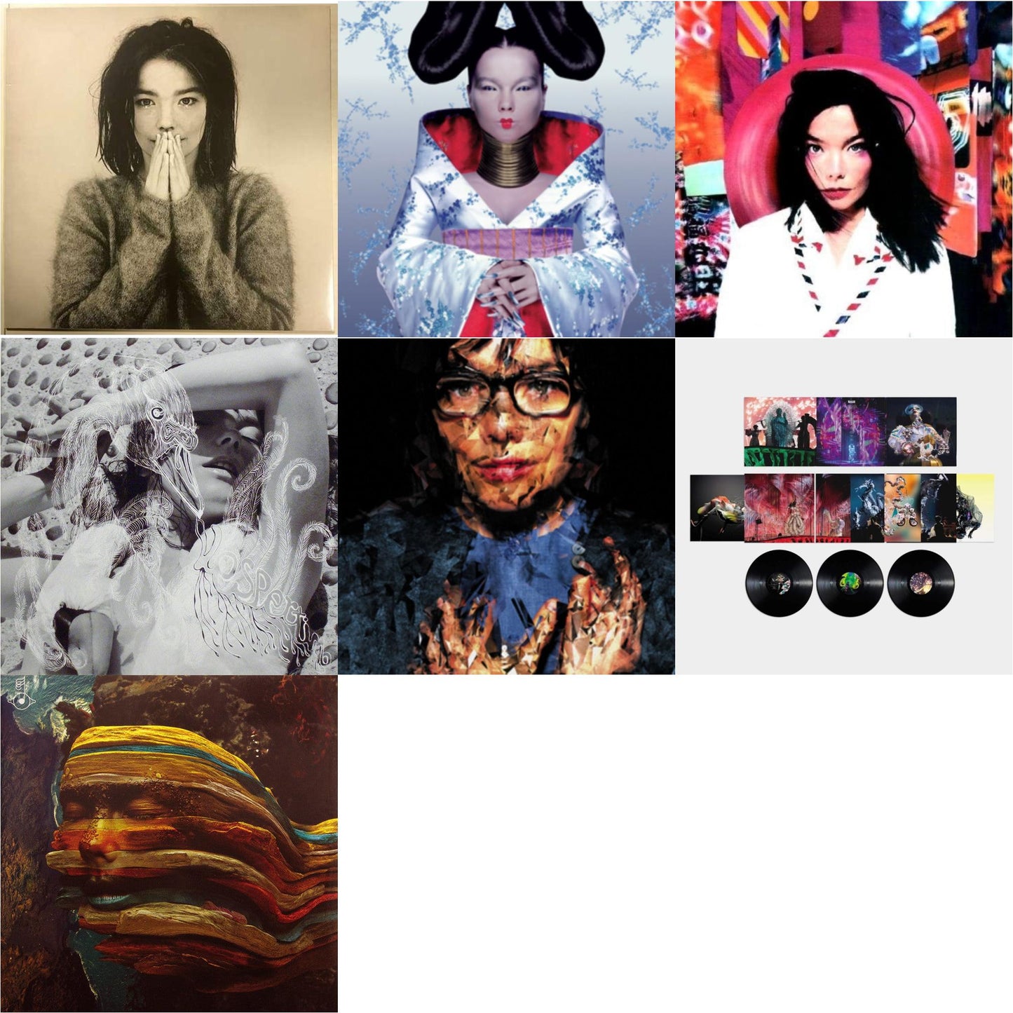 Debut & Homogenic & Post & Vespertine & Selma Songs & Cornucopia: Live (Heavyweight Vinyl/3LP) & Bastards: Remix