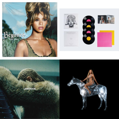 This is a 4 LP Vinyl SKU bundle.
1.This LP Vinyl is brand new.Format: LP VinylMusic Style: Contemporary R&BThis item's title is: B'day (2LP/180G)Artist: BeyonceLabel: LEGACYBarcode: 827969092019Release Date: 9/12/2006
2.This LP Vinyl is brand new.