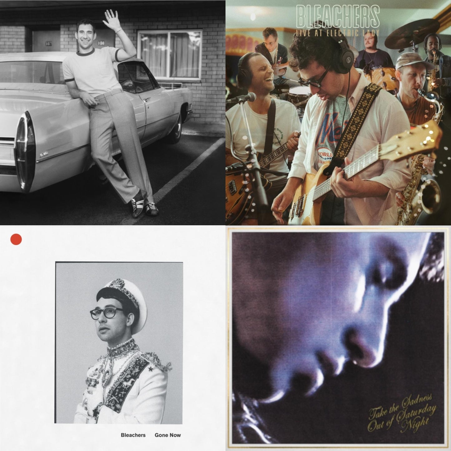 This is a 4 LP Vinyl SKU bundle.
1.This LP Vinyl is brand new.Format: LP VinylMusic Style: Alternative RockThis item's title is: Gone Now (180G/Gold Palate LP Vinyl)Artist: BleachersLabel: LEGACYBarcode: 194398634517Release Date: 6/11/2021
2.This LP Vinyl is brand new.