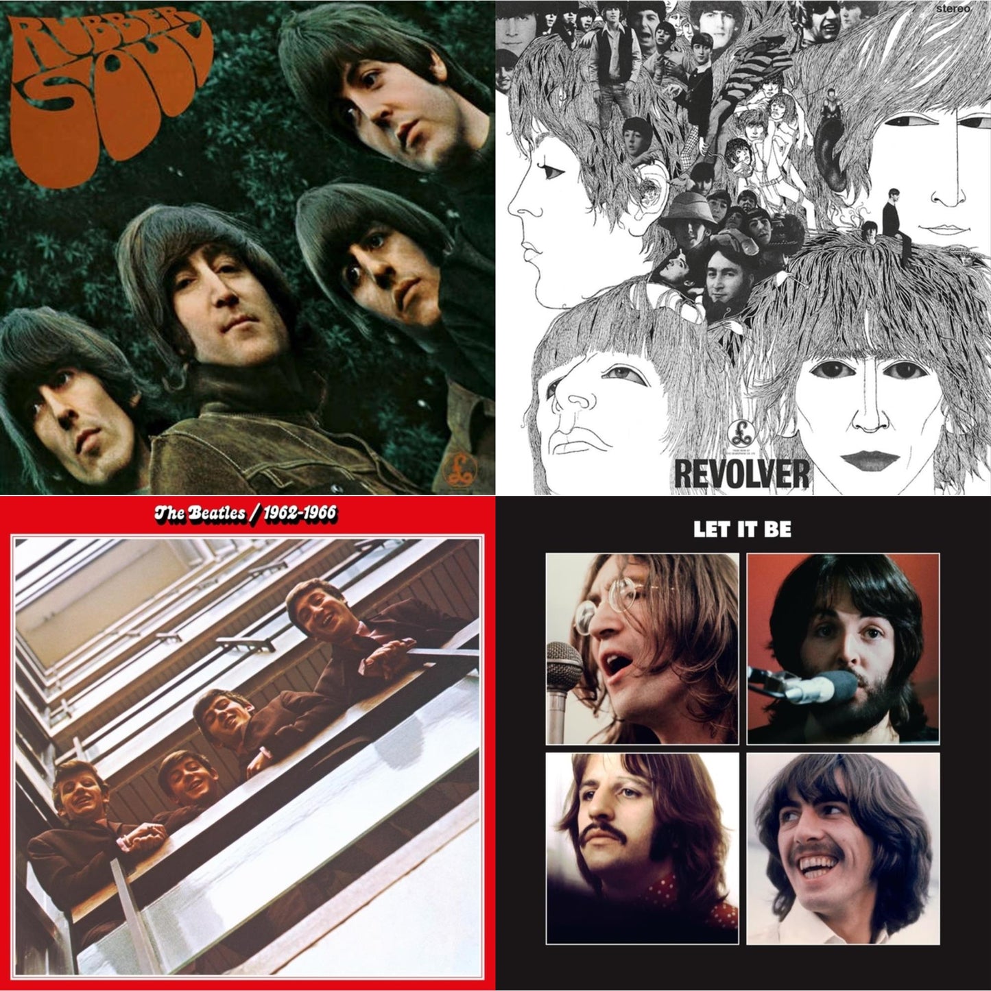 Rubber Soul & Revolver Special Edition & Beatles 1962-1966 (2023 Edition) (Half-Speed) (3LP) & Let It Be Special Edition
