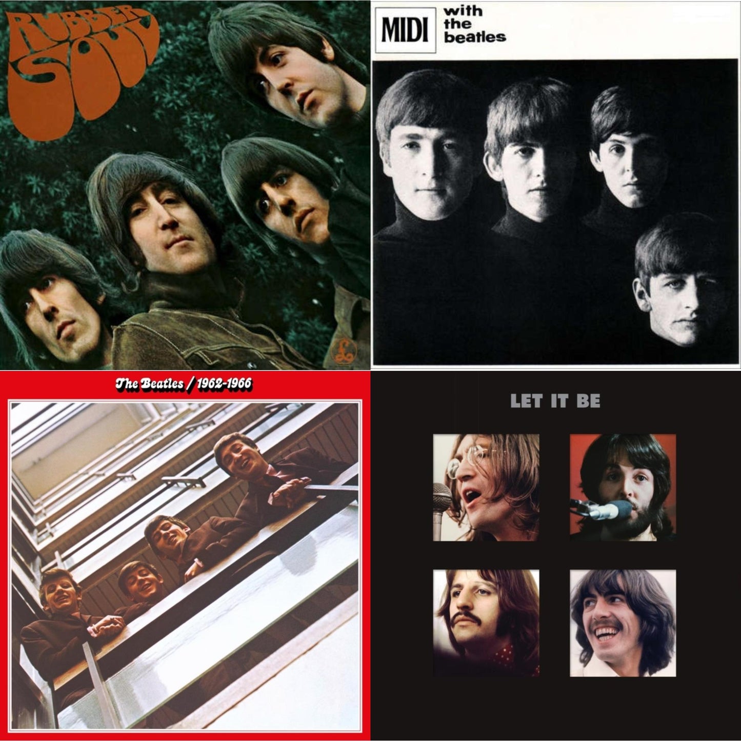 Rubber Soul & With The Beatles & Beatles 1962-1966 (2023 Edition) (Half-Speed) (3LP) & Let It Be Special Edition (Super Deluxe/Slipbox/Book/4LP/12Inch Ep Box Set)