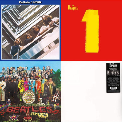 Beatles 1967-1970 (2023 Edition) (Half-Speed) (3LP) & 1 (2015 Reissue) & Sgt. Pepper's Lonely Hearts Club Band (2017 Stereo Mix/180G/Original Stencils) & Beatles (The White Album) (2LP)