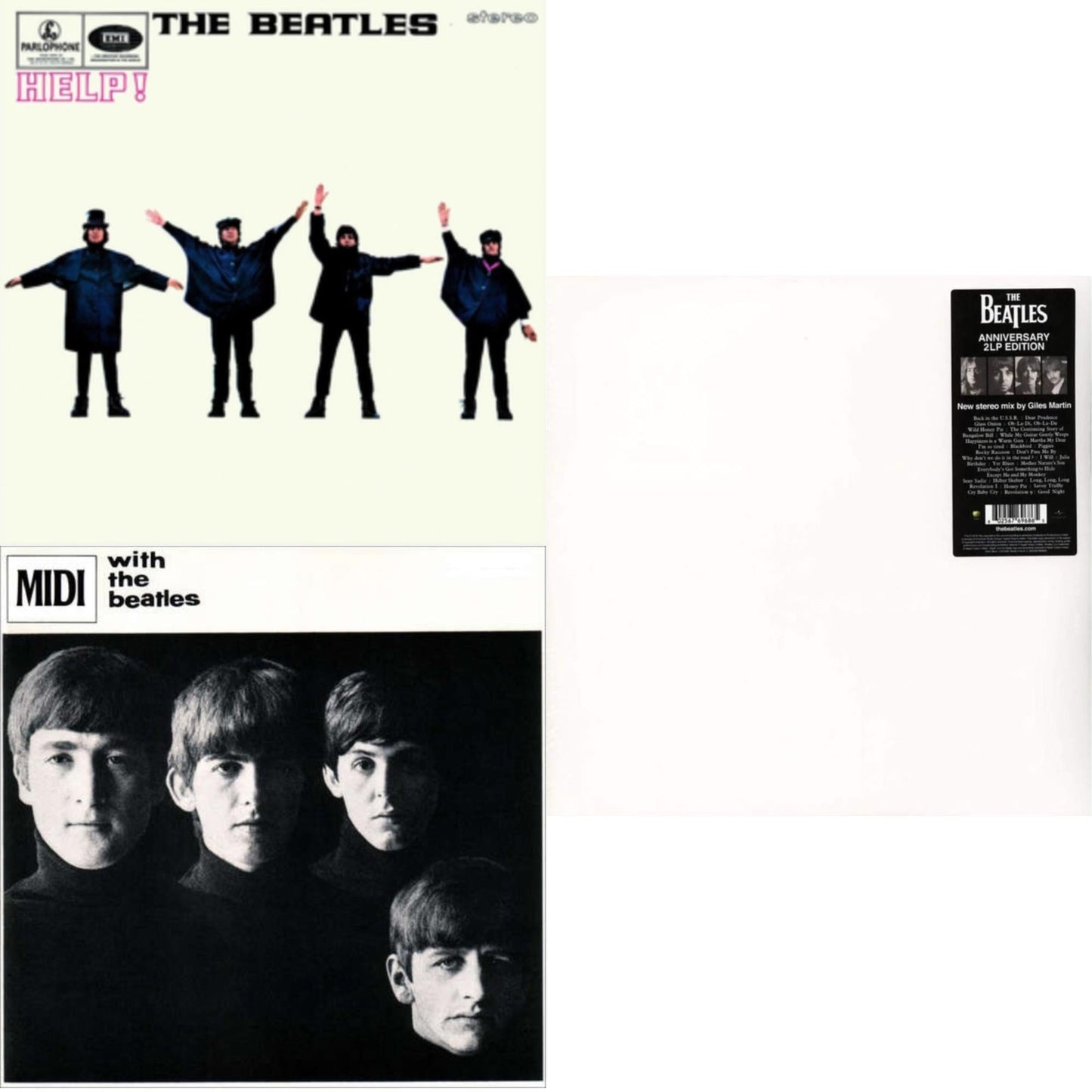 Help & With The Beatles & Beatles (The White Album) (2LP)