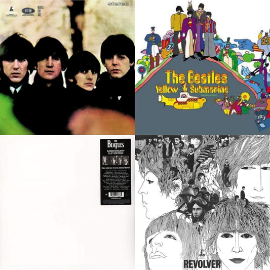 This is a 4 LP Vinyl SKU bundle.
1.This LP Vinyl is brand new.Format: LP VinylMusic Style: Rock & RollThis item's title is: Beatles For SaleArtist: BeatlesLabel: UMEBarcode: 094638241416Release Date: 11/13/2012
2.This LP Vinyl is brand new.