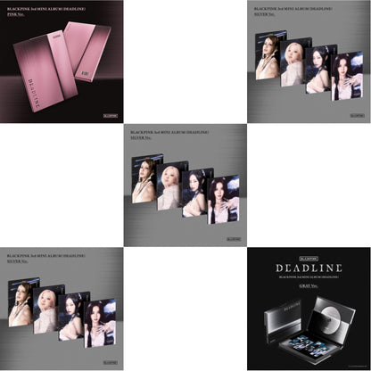 Deadline-Blackpink The 3Rd Mini Album (Pink Ver.) & Deadline-Blackpink The 3Rd Mini Album (Silver Ver.-Jennie) & Deadline-Blackpink The 3Rd Mini Album (Silver Ver.-Rose) & Deadline-Blackpink The 3Rd Mini Album (Silver Ver.-Lisa)
