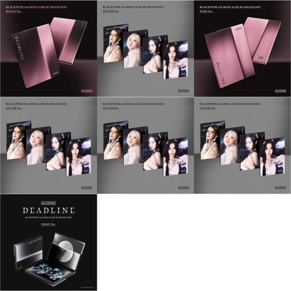 Deadline-Blackpink The 3Rd Mini Album (Black Ver.) & Deadline-Blackpink The 3Rd Mini Album (Silver Ver.-Jisoo) & Deadline-Blackpink The 3Rd Mini Album (Pink Ver.) & Deadline-Blackpink The 3Rd Mini Album (Silver Ver.-Jennie)