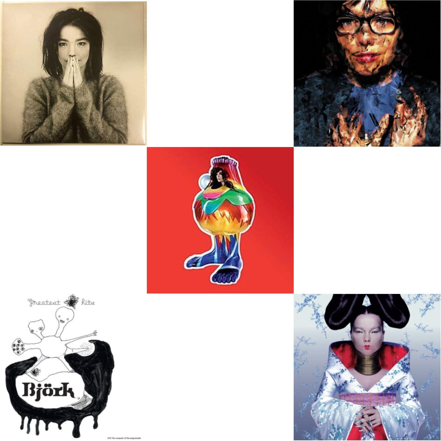 This is a 5 LP Vinyl SKU bundle.
1.This LP Vinyl is brand new.Format: LP VinylThis item's title is: DebutArtist: BjorkBarcode: 5016958018818Release Date: 12/11/2015
2.This LP Vinyl is brand new.