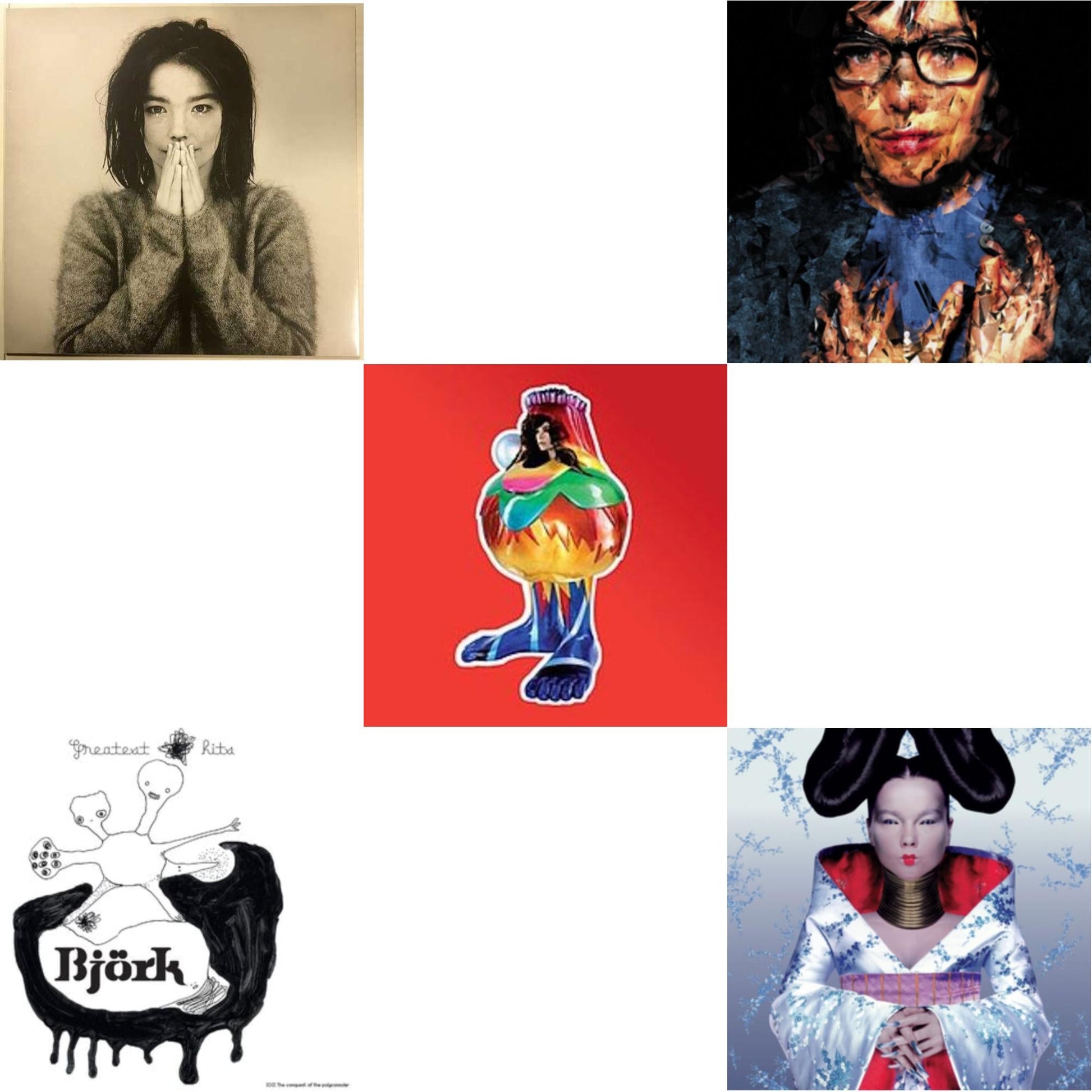 This is a 5 LP Vinyl SKU bundle.
1.This LP Vinyl is brand new.Format: LP VinylThis item's title is: DebutArtist: BjorkBarcode: 5016958018818Release Date: 12/11/2015
2.This LP Vinyl is brand new.