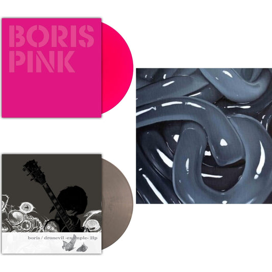 Pink (20Th Anniversary/Neon Magenta Vinyl/2LP) & Dronevil -Example- (20Th Anniversary/Reissue/Custom Gun Metal Grey Marble Vinyl/2LP) & W (Sea Blue LP Vinyl)