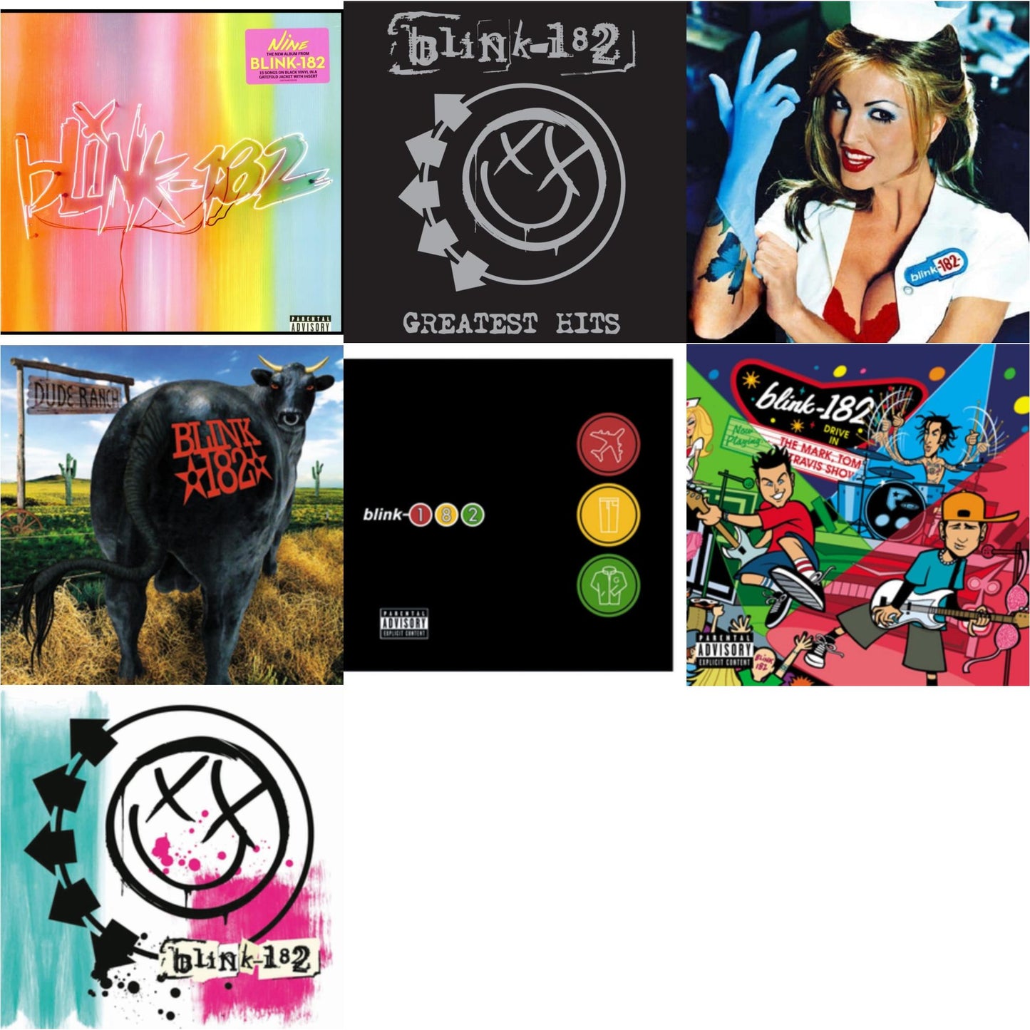 Nine (140G) & Greatest Hits (2LP) & Enema Of The State (X) & Dude Ranch & Take Off Your Pants & Jacket & Mark Tom & Travis Show (Enema Strikes Back) & Blink-182