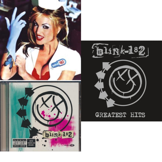 This is a 3 CD SKU bundle.
1.This CD is brand new.Format: CDMusic Style: PunkThis item's title is: Enema Of The State (X)Artist: Blink-182Label: MCA RecordsBarcode: 008811195021Release Date: 6/1/1999
2.This CD is brand new.
