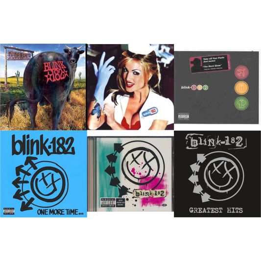 This is a 6 CD SKU bundle.
1.This CD is brand new.Format: CDMusic Style: PunkThis item's title is: Dude RanchArtist: Blink-182Label: GEFFENBarcode: 008811162429Release Date: 6/17/1997
2.This CD is brand new.