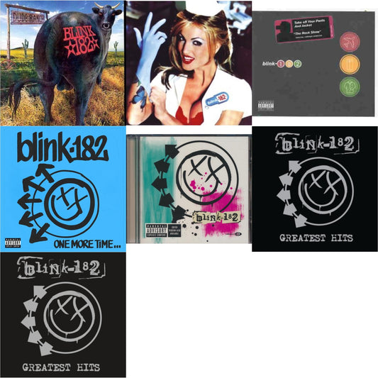 This is a 7 CD SKU bundle.
1.This CD is brand new.Format: CDMusic Style: PunkThis item's title is: Dude RanchArtist: Blink-182Label: GEFFENBarcode: 008811162429Release Date: 6/17/1997
2.This CD is brand new.