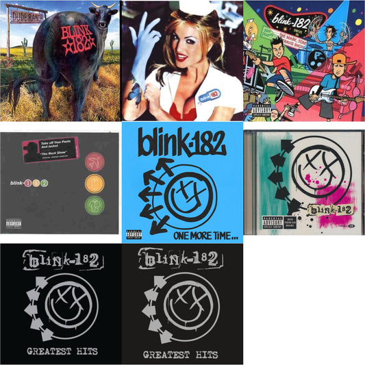 This is a 8 CD SKU bundle.
1.This CD is brand new.Format: CDMusic Style: PunkThis item's title is: Dude RanchArtist: Blink-182Label: GEFFENBarcode: 008811162429Release Date: 6/17/1997
2.This CD is brand new.