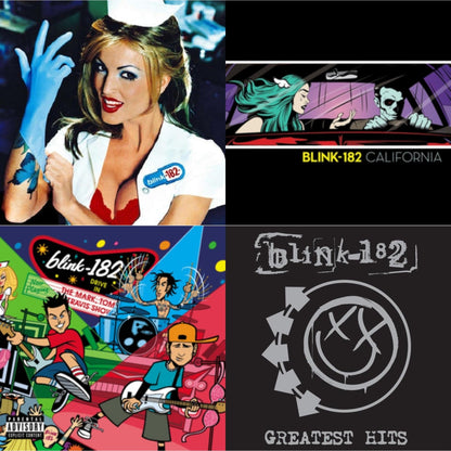This is a 4 LP Vinyl SKU bundle.
1.This LP Vinyl is brand new.Format: LP VinylMusic Style: PunkThis item's title is: Enema Of The State (X)Artist: Blink-182Label: MCA RECORDSBarcode: 602547998743Release Date: 10/7/2016
2.This LP Vinyl is brand new.