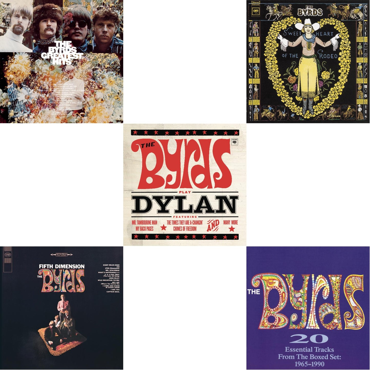 Greatest Hits & Fifth Dimension & Byrds Play Dylan & Sweetheart Of The Rodeo & 20 Essential Tracks From The Box Set: 1965 - 1990