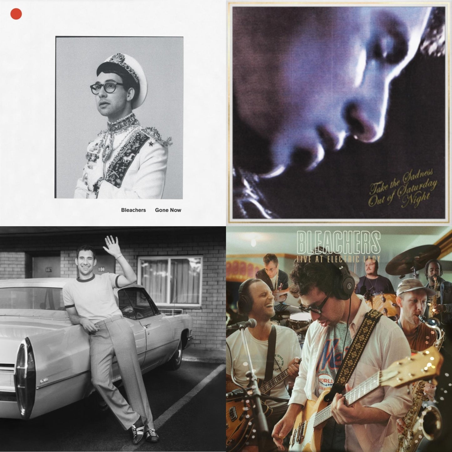 This is a 4 LP Vinyl SKU bundle.
1.This LP Vinyl is brand new.Format: LP VinylMusic Style: Alternative RockThis item's title is: Gone Now (180G/Gold Palate LP Vinyl)Artist: BleachersLabel: LEGACYBarcode: 194398634517Release Date: 6/11/2021
2.This LP Vinyl is brand new.