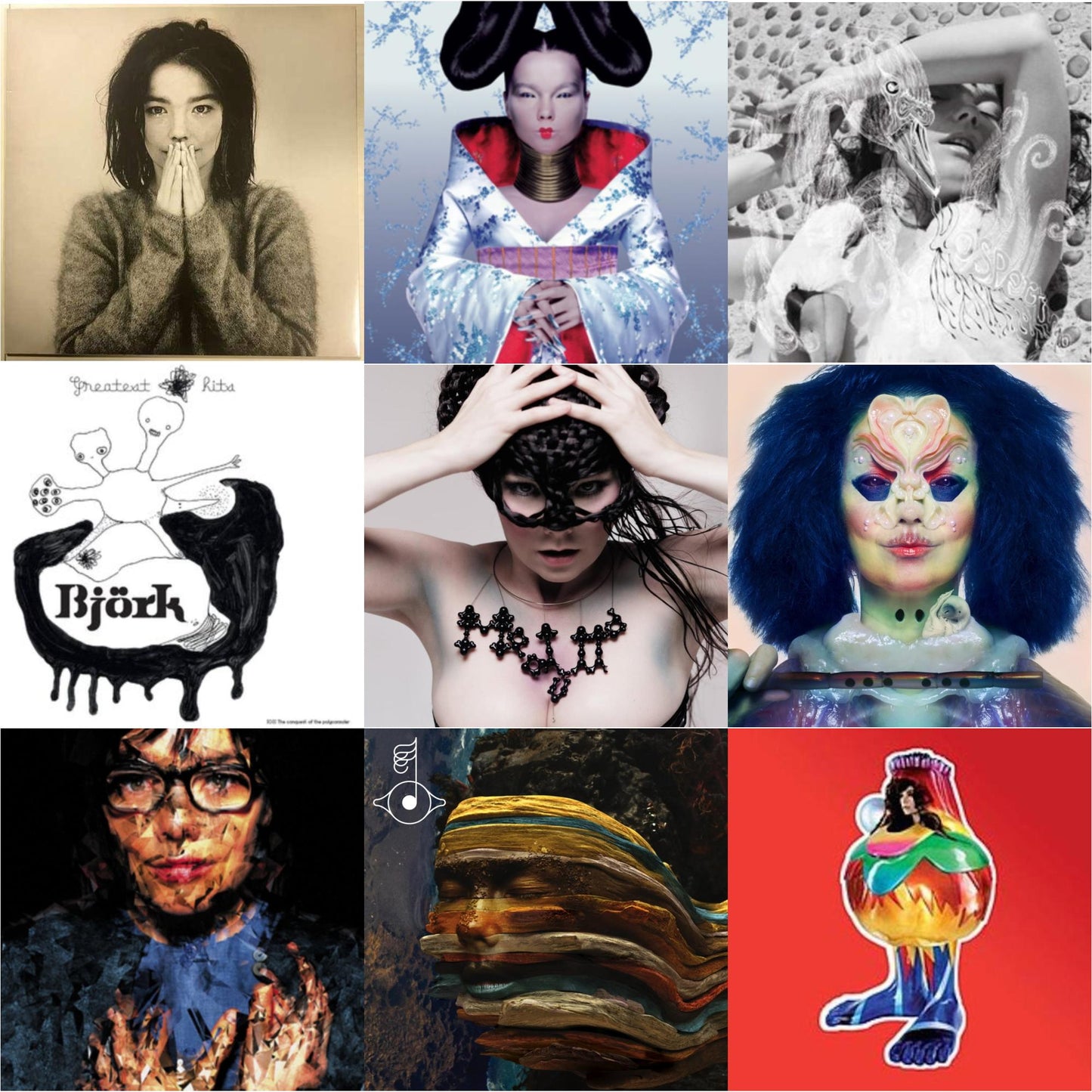 Debut & Homogenic & Vespertine & Greatest Hits & Medulla & Utopia & Selma Songs & Bastards: Remix & Volta
