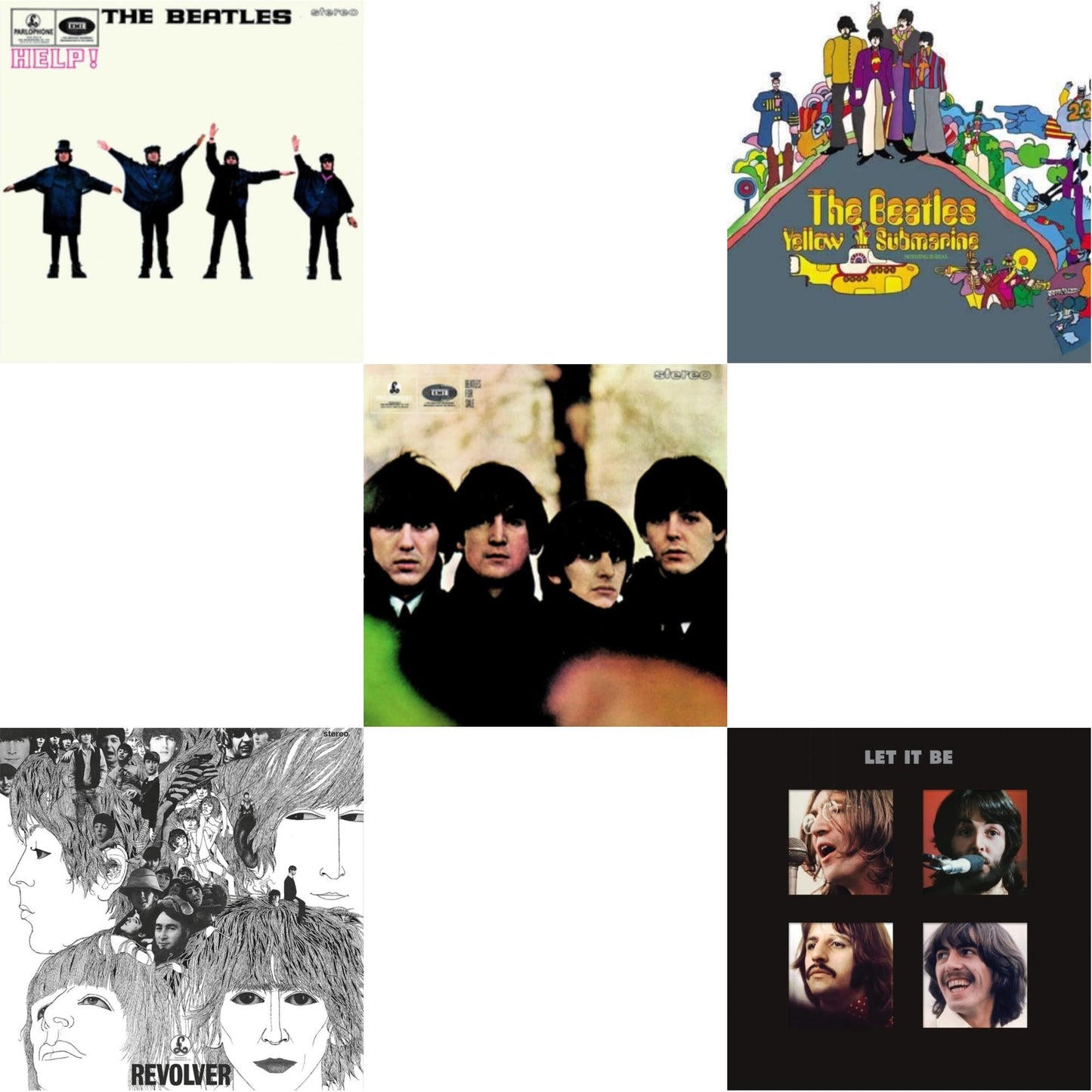 Beatles For Sale & Help & Yellow Submarine & Revolver Special Edition & Let It Be Special Edition (Super Deluxe/Slipbox/Book/4LP/12Inch Ep Box Set)